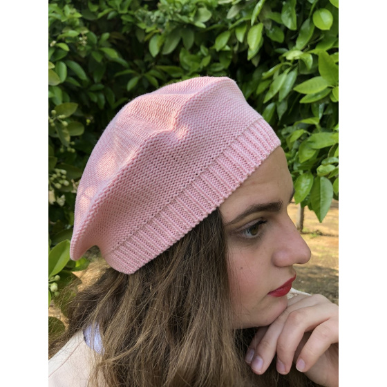 Pink Cotton Sacha Beret - BeBeret