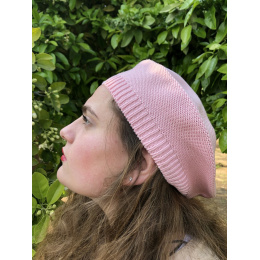 Pink Cotton Sacha Beret - BeBeret