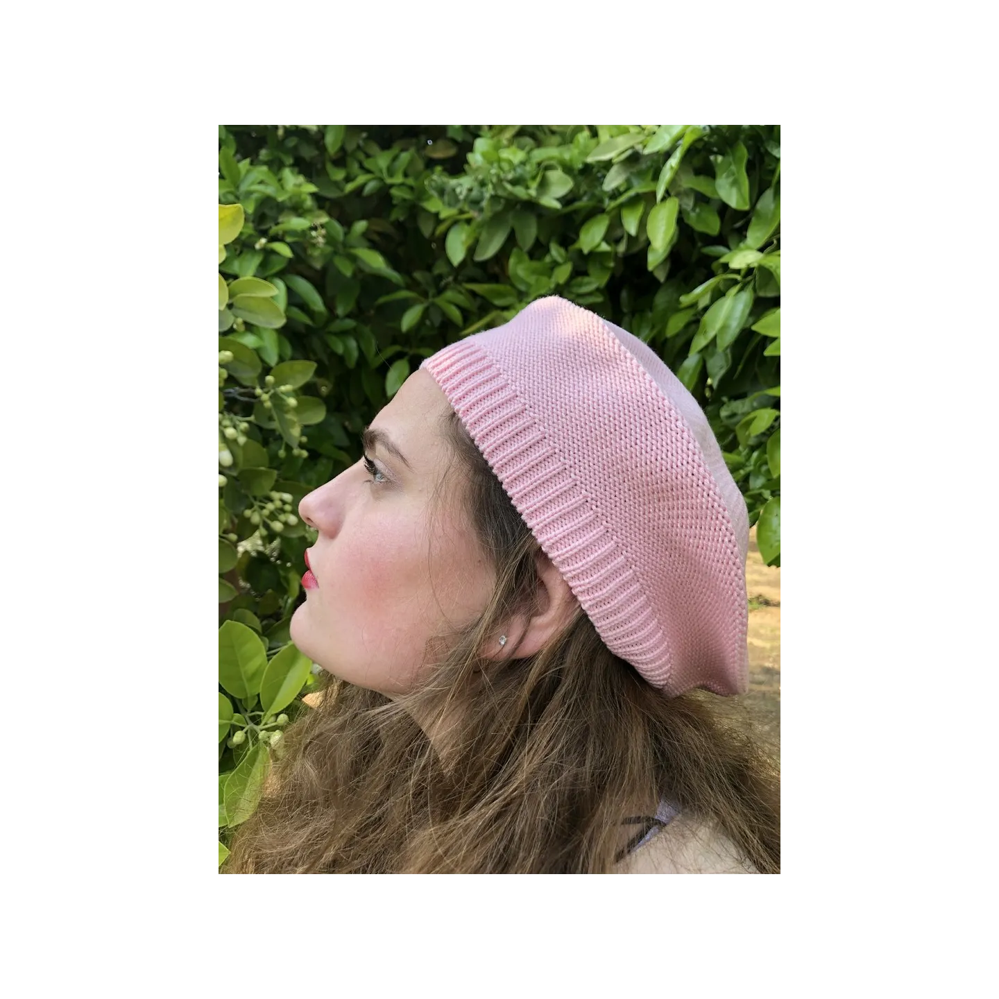 Béret Sacha Coton Rose- BeBeret Reference : 9661 | Chapellerie Traclet