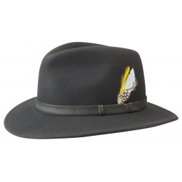 Chapeau Traveller Rutherford Noir Cache-Oreilles- Stetson