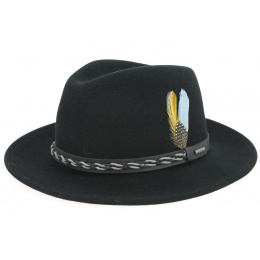 Black Vitafelt Omaha Traveller Hat - Stetson