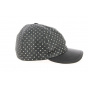 Black Leather Borchiata Baseball Cap - Traclet