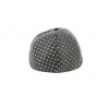 Black Leather Borchiata Baseball Cap - Traclet