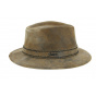 Brown Leather Traveller Madras Hat - Stetson