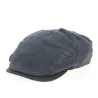 Casquette Plate Belfast Lin Bleue- Stetson Reference : 7074 | Chapellerie Traclet