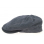 Blue Linen Belfast Flat Cap - Stetson