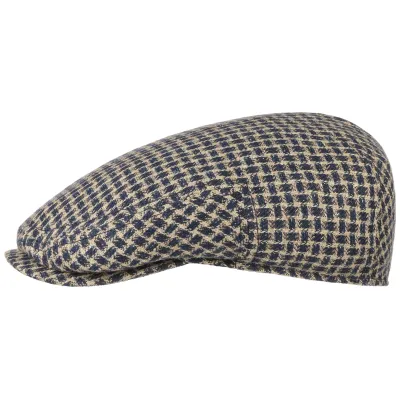 Casquette Woolrich Bleu Marine & Beige- Stetson  Reference : 9698 | Chapellerie Traclet