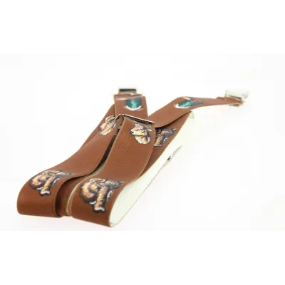 Brown Hunting Suspenders - Traclet Reference: 1713 | Traclet Hat Shop