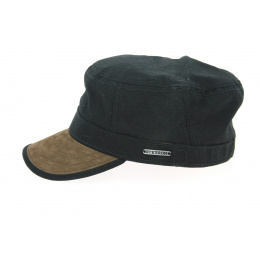 Black & Brown Gosper Military Cap - Stetson