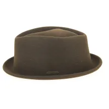 Chapeau Porkpie Veradale Feutre Laine Marron- Stetson Reference : 2516 | Chapellerie Traclet