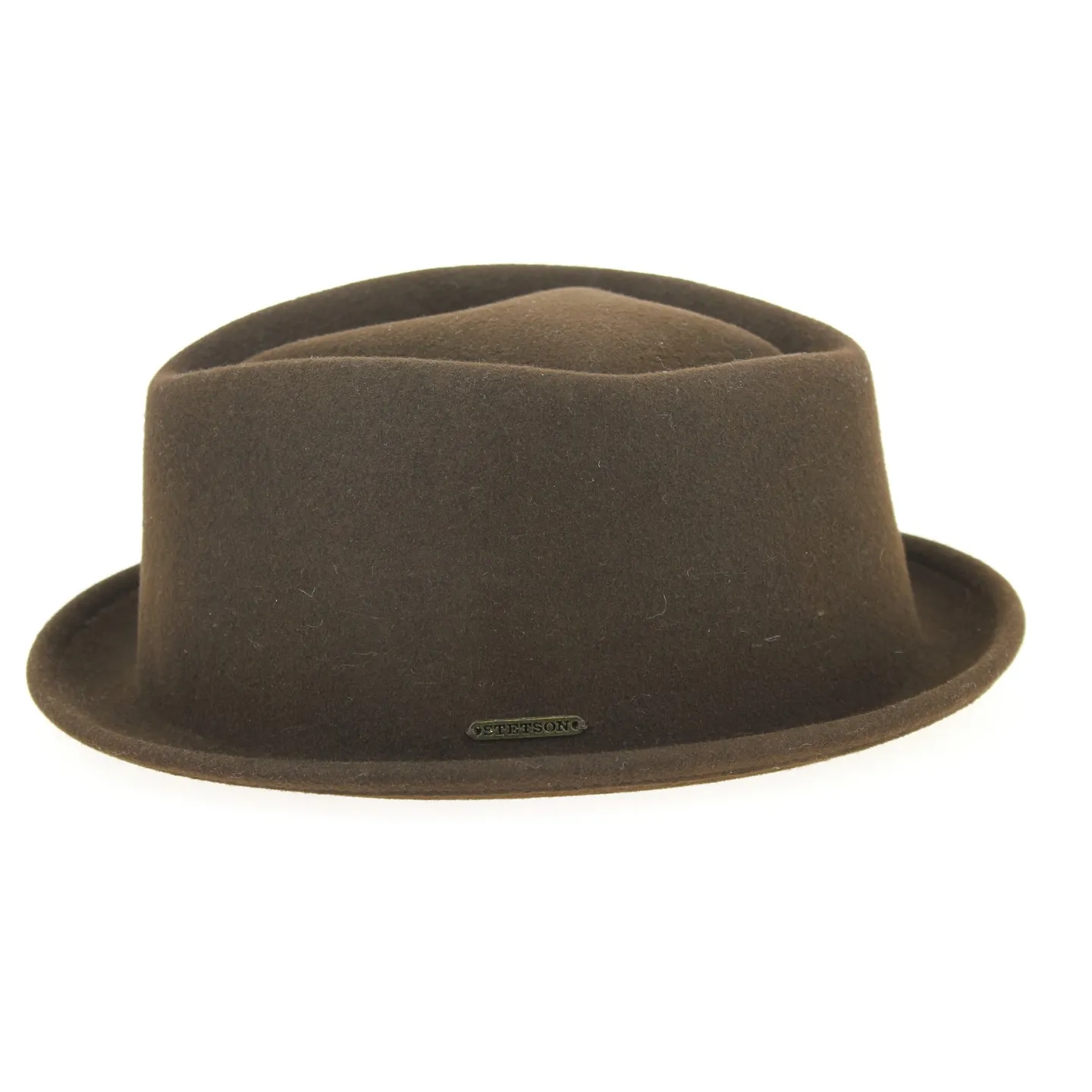 Porkpie Hat Veradale Wool Felt Brown - Stetson Reference: 2516 | Traclet Hat Shop