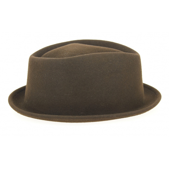 Chapeau Porkpie Veradale Feutre Laine Marron- Stetson