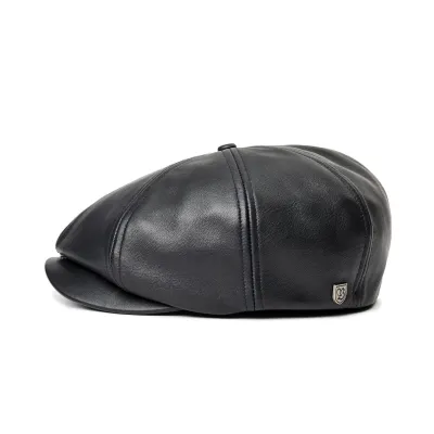 Casquette Brood Cuir Noir- Brixton Reference : 5985 | Chapellerie Traclet