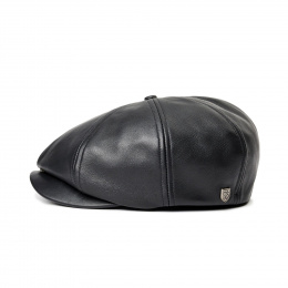 Brood Leather Cap Black- Brixton
