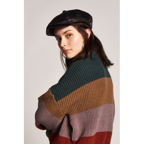 Casquette Brood Cuir Noir- Brixton