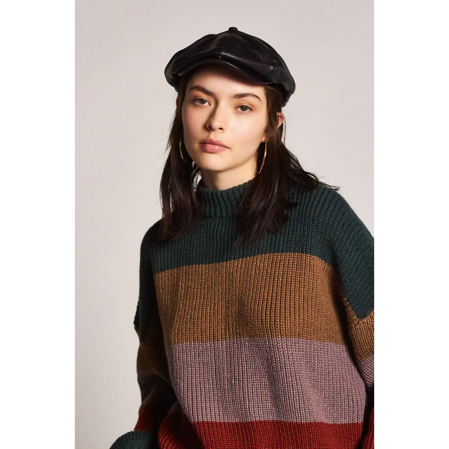 Brood Black Leather Cap - Brixton Reference: 5985 | Traclet Hat Shop