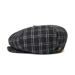 Black & White Ollie Flat Cap - Brixton