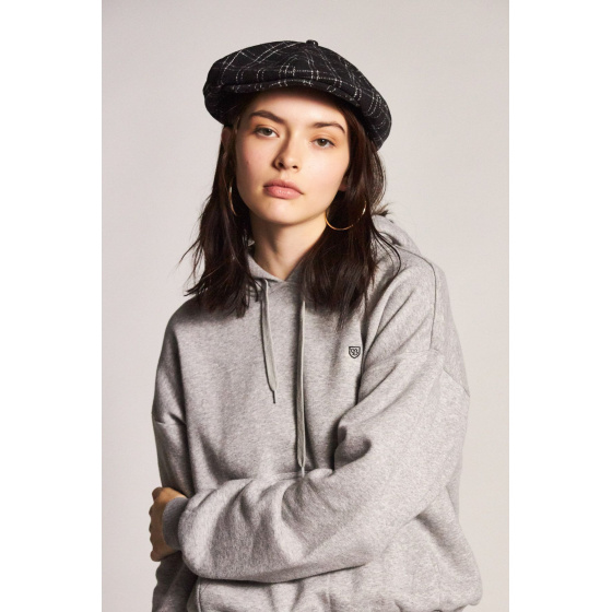 Black & White Ollie Flat Cap - Brixton