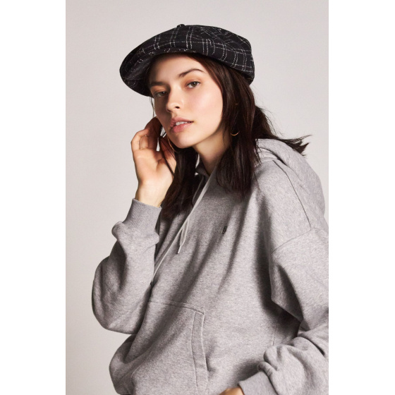 Black & White Ollie Flat Cap - Brixton