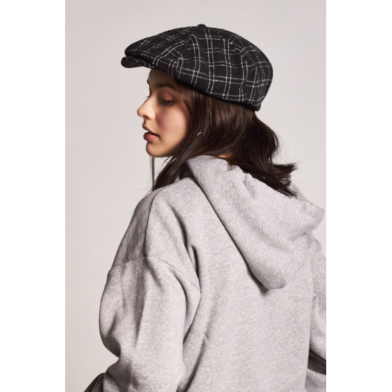 Black & White Ollie Flat Cap - Brixton