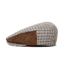 Houndstooth Flat Hooligan Cap - Brixton