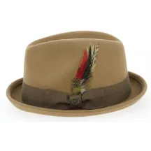 Brixton Bronze Wool Felt Trilby Gain Hat Reference: 9713 | Traclet Hat Shop