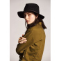 Freeport Fedora Hat in Black Wool Felt - Brixton