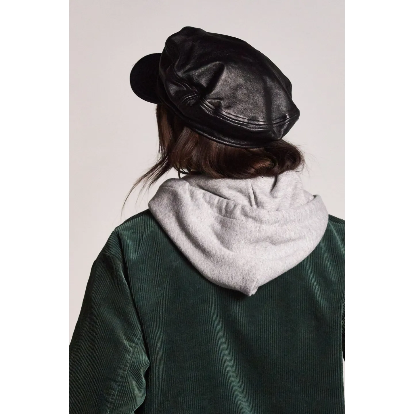Casquette Marin Fiddler Unstructured Cuir Noir - Brixton Reference : 7797 | Chapellerie Traclet