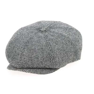 Casquette Brood Chevrons Noir & Gris- Brixton Reference : 7794 | Chapellerie Traclet