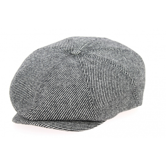 Brood Black & Grey Herringbone Cap - Brixton