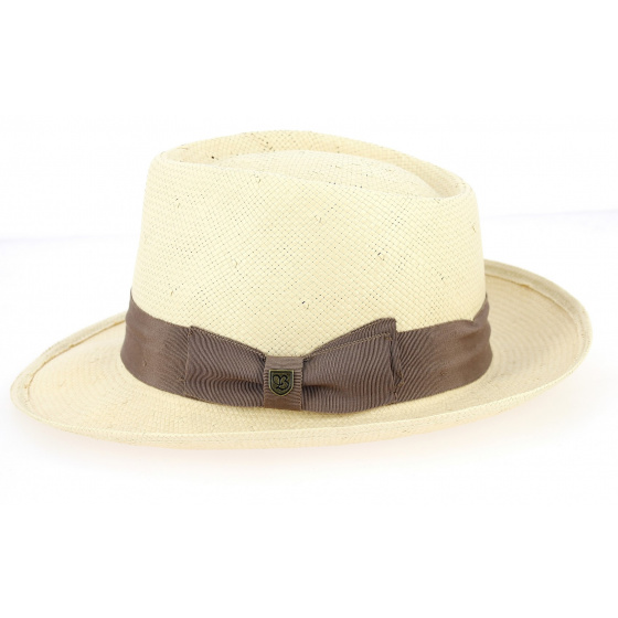 Presley Natural Paper Straw Fedora Hat - Brixton Presley Natural Paper Straw Fedora Hat - Brixton