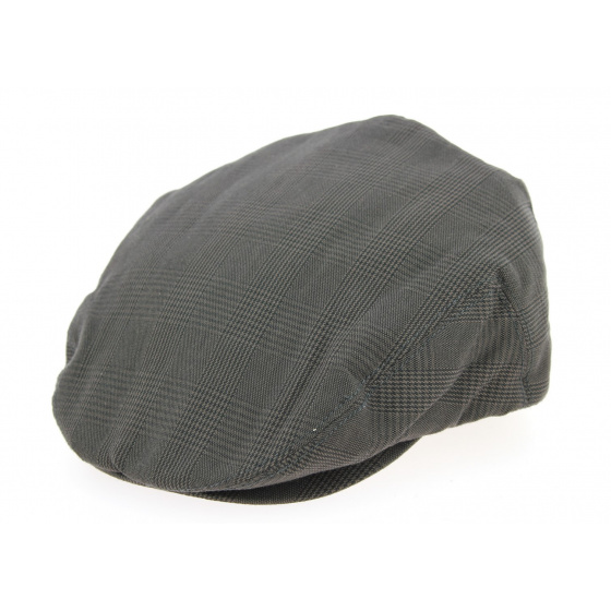 Brown Checkered Hooligan Flat Cap - Brixton