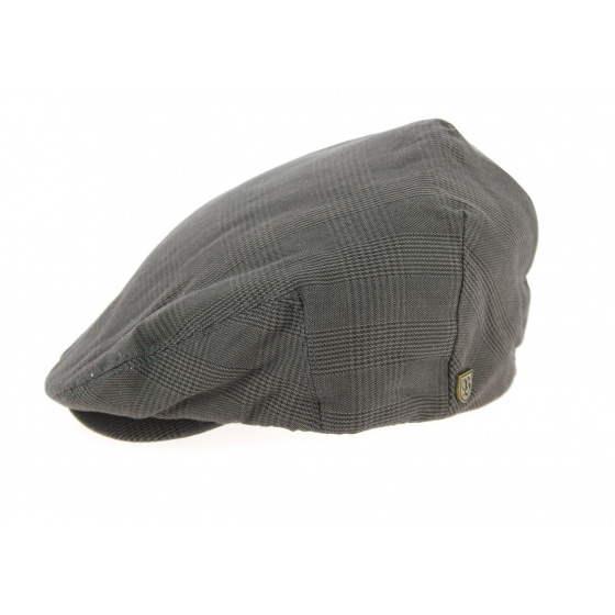 Casquette Plate Hooligan Carreaux Marron- Brixton