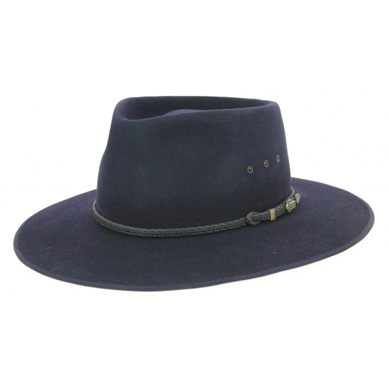 Cattleman Hat Navy Felt - Akubra