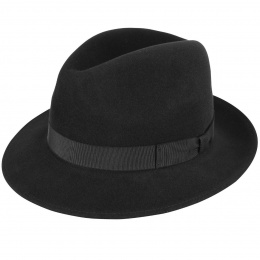 Winters Black Fedora Hat - Bailey
