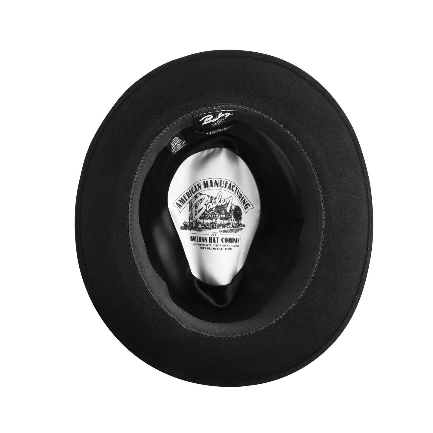 Chapeau Fedora Winters Noir -Bailey Reference : 9722 | Chapellerie Traclet