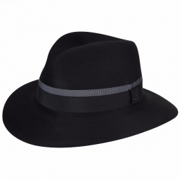 Black Barkley Fedora Hat - Bailey