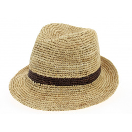 Christys Natural Straw Bude Trilby Hat