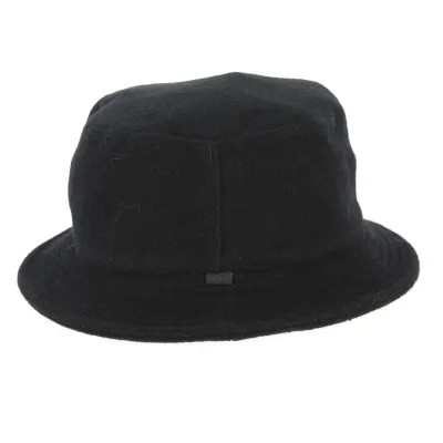 Black Rubber Bucket Hat - Qhuit Reference: 878 | Traclet Hat Shop