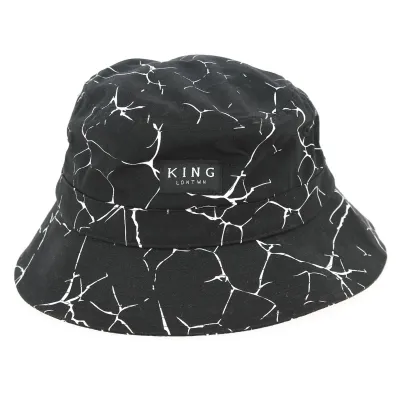 Marbled Black & White Bucket Hat - King Apparel Reference: 228 | Traclet Hat Shop