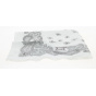 White and brown Bandana Headscarf