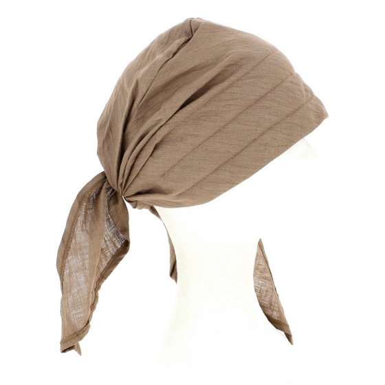 Colored Linen Chemotherapy Turban Hat
