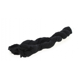 Black Cotton Twisted Cheche - Traclet