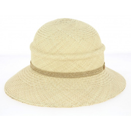 Natural Frederike Panama Wide-Brim Hat-Mayser
