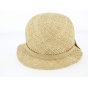 Natural Straw Alba Cloche Hat - Traclet