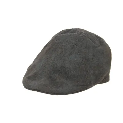 Ducky Leather Cap Chocolate - Aussie Apparel Reference: 9742 | Traclet Hat Shop
