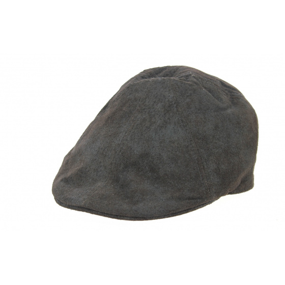 Ducky Leather Cap Chocolate - Aussie Apparel