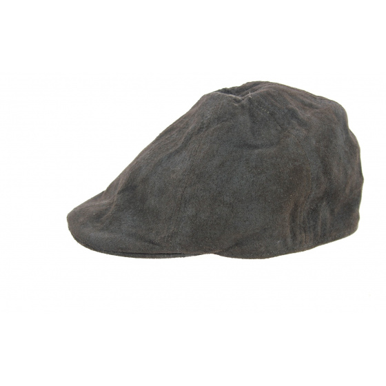 Ducky Leather Cap Chocolate - Aussie Apparel