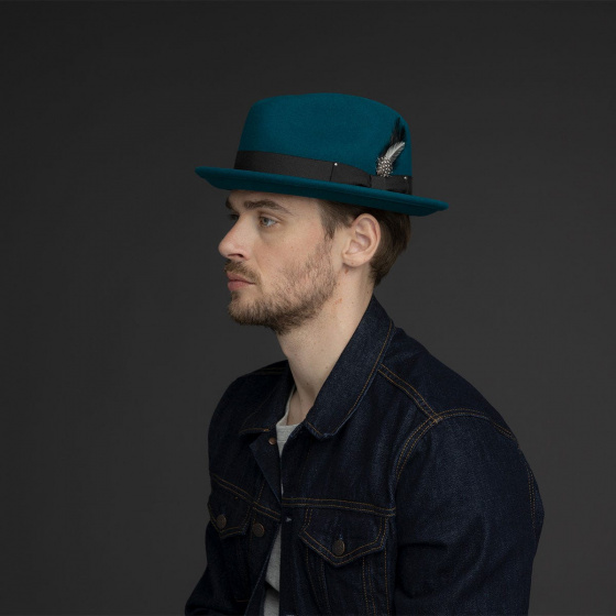 Chapeau Trilby Tino Vert Bouteille Bailey