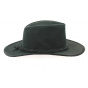 Traveller Swagman Hat Black Leather - Bc Hats 